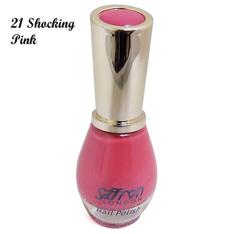 Saffron Nail Polish (No 21 Shocking Pink)