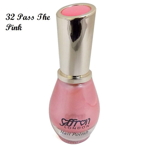 Saffron Nail Polish (No 32 Pass the Pink)