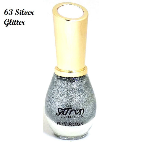 Saffron Nail Polish (No 63 Silver Glitter)