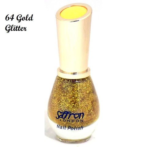 Saffron Nail Polish (No 64 Gold Glitter)