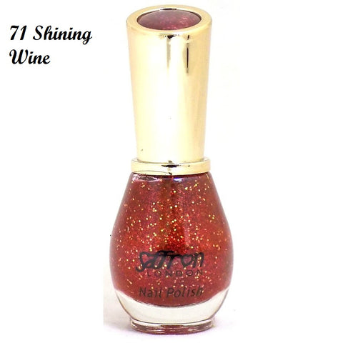 Saffron Nail Polish (No 71 Shining Wine Glitter)