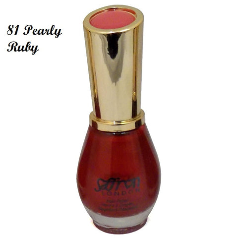 Saffron Nail Polish (No 81 Pearly Ruby)