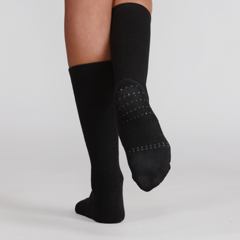Dance Turning Socks with Grips (Black)