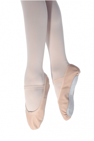 Pink Leather Ballet Shoe Full Sole by Roch Valley