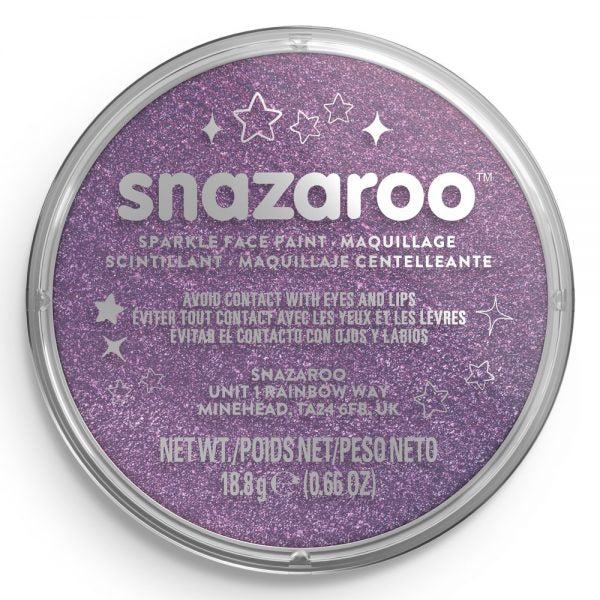 Snazaroo Sparkle Lilac Face Paint 18ml