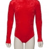 GIRLS KEYHOLE BACK VELVET HIGH NECK  LYCRA LEOTARD by Arabesque Dancewear - Shopdance.co.uk