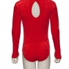 GIRLS KEYHOLE BACK VELVET HIGH NECK  LYCRA LEOTARD by Arabesque Dancewear - Shopdance.co.uk