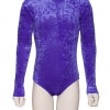 GIRLS KEYHOLE BACK VELVET HIGH NECK  LYCRA LEOTARD by Arabesque Dancewear - Shopdance.co.uk