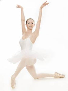 Girls-Ladies White Ballet Tutu Dress by Katz Dancewear