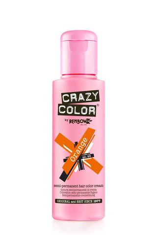 Crazy Colour Semi Permanent Hair Dye 100ml Orange - Shopdance.co.uk