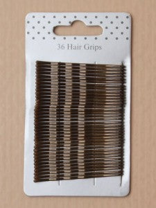 Card of 36 brown enamel 55mm kirby grips. - Shopdance.co.uk