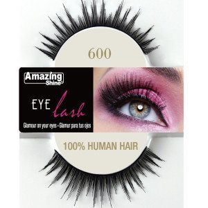 Amazing Shine Human Hair Eyelashes (600) BLACK - Shopdance.co.uk