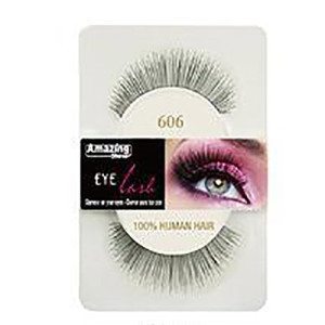 Amazing Shine Human Hair Eyelashes (606) BLACK - Shopdance.co.uk