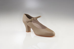 Girls-Women's CAPEZIO TAN Student Footlight Character Shoes Code: 650 - Shopdance.co.uk