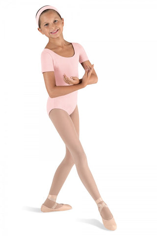 Girls Pink Cap Sleeve Cotton Leotard by Bloch Code: CL5402 - Shopdance.co.uk