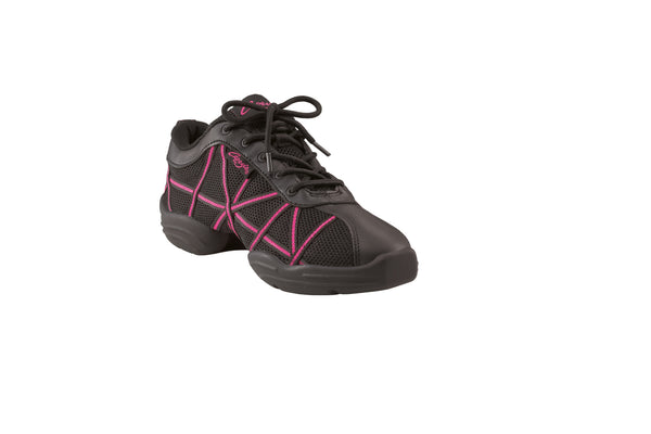 Girls Split Sole Dance Web Sneaker Black Patent or Pink by Capezio Code: DS19 - Shopdance.co.uk