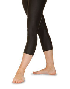 Roch Valley Girls/Womens Black Nylon Lycra Calf Length leggings LEGLB -Dance-Fitness-Casual Wear - Shopdance.co.uk