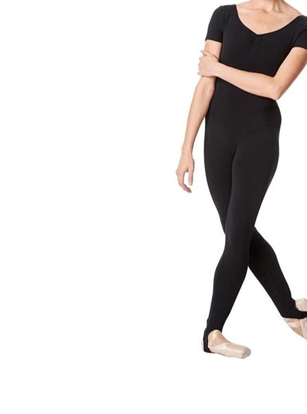 Girls Cap Sleeve Unitard complete with stirrup leggings Purple by Arabesque Dancewear - Shopdance.co.uk
