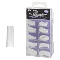 White Nail Tips Salon Standard x 80 by Royal