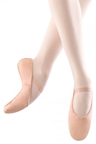 Girls-Ladies Bloch Ballet Shoes PINK Leather Full Sole B-C fit Code: S0209 Best Seller - Shopdance.co.uk