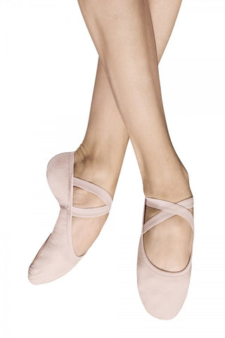 Pink Girls -Womens Split Sole Canvas Ballet Shoes Code: Performa (S0284G) Best Seller - Shopdance.co.uk
