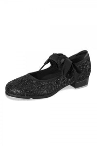 Girls Black Glitter Tap Shoe by Bloch Code:  S0351G - Shopdance.co.uk