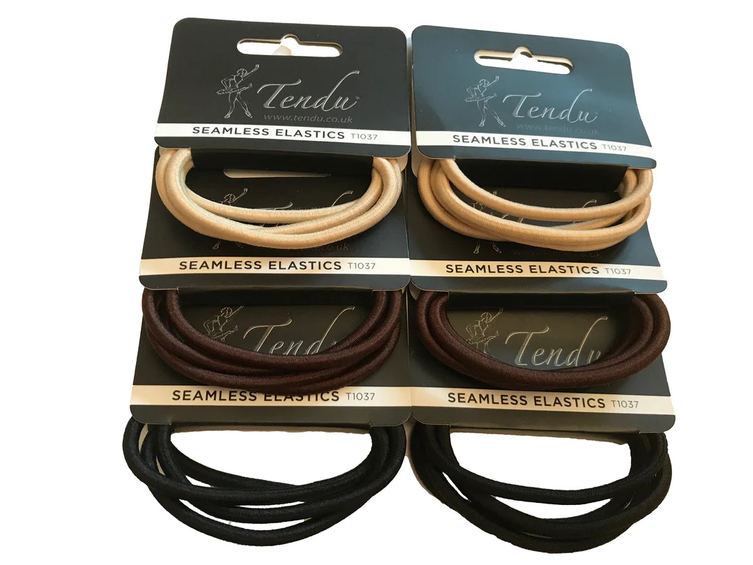 Tendu Seamless Hair Elastics in Black, Blonde or Brown