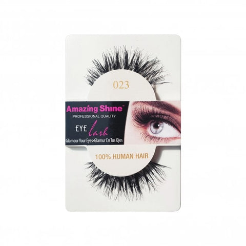 Amazing Shine Human Hair Eyelashes (023) Black - Shopdance.co.uk
