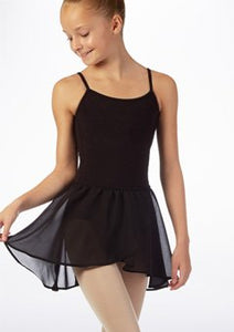 Black Ballet Skirt (Girls Georgette Mock Wrap Ballet Skirt) by Bloch Code: CR5110 - Shopdance.co.uk