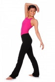 Ladies Straight Legged-V Waist-Black Jazz Pants by Bloch Code: P3618R - Shopdance.co.uk