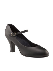 Character Shoe 3" Heel Theatrical Footlight  Black Leather by Capezio Code: 656 - Shopdance.co.uk