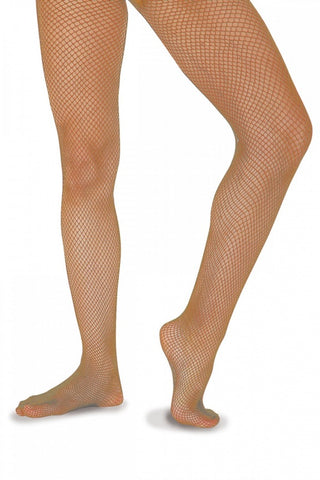 Roch Valley Fishnet Tights TAN One Size (Adult) UK Dress Size 8-12 - Shopdance.co.uk