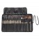 London Pride Soft Leather Bamboo Brush Set, Black, 24 Pieces