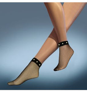 Fishnet Socks by Silky complete with pearls. (One Size) UK 4-8