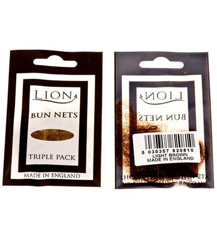 Bun Nets 3 Pack LIGHT BROWN - Lion - Shopdance.co.uk