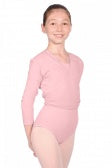 Cross-Over Dance Cardigan Pink in Cotton Lycra by Roch Valley Dancewear. Code (NIKKI) - Shopdance.co.uk