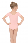 Girls Cap Sleeve PINK Cotton/Lycra Leotard  by Roch Valley Code PRIMP - Shopdance.co.uk