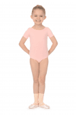 Girls Cap Sleeve PINK Cotton/Lycra Leotard  by Roch Valley Code PRIMP - Shopdance.co.uk