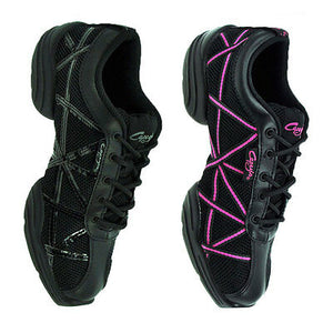 Girls Split Sole Dance Web Sneaker Black Patent or Pink by Capezio Code: DS19 - Shopdance.co.uk
