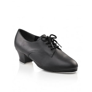 West End 2 TAP Shoe Cuban Heel BLACK LEATHER Code: CG54 by Capezio - Shopdance.co.uk