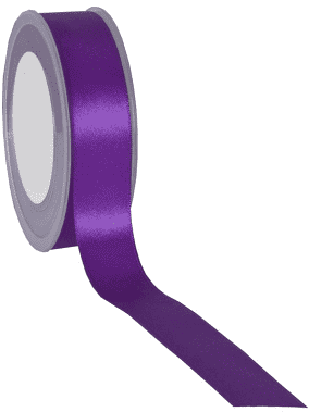 Cherry/Purple/Black or White  Satin Ribbon (sold by the meter)