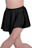 Short Circular Girls Nylon Lycra Black Dance Skirt by Roch Valley (LCSS) - Shopdance.co.uk