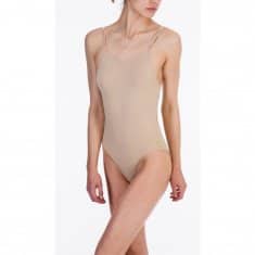 Nude Dance Seamless Low Back Camisole-Clear Straps-Girls-Adults-Silky Dance - Shopdance.co.uk